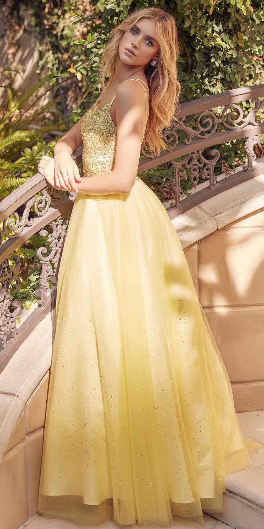 Juliet 268 Embroidered Sparkle Tulle Ball Gown by DiscountDressShop