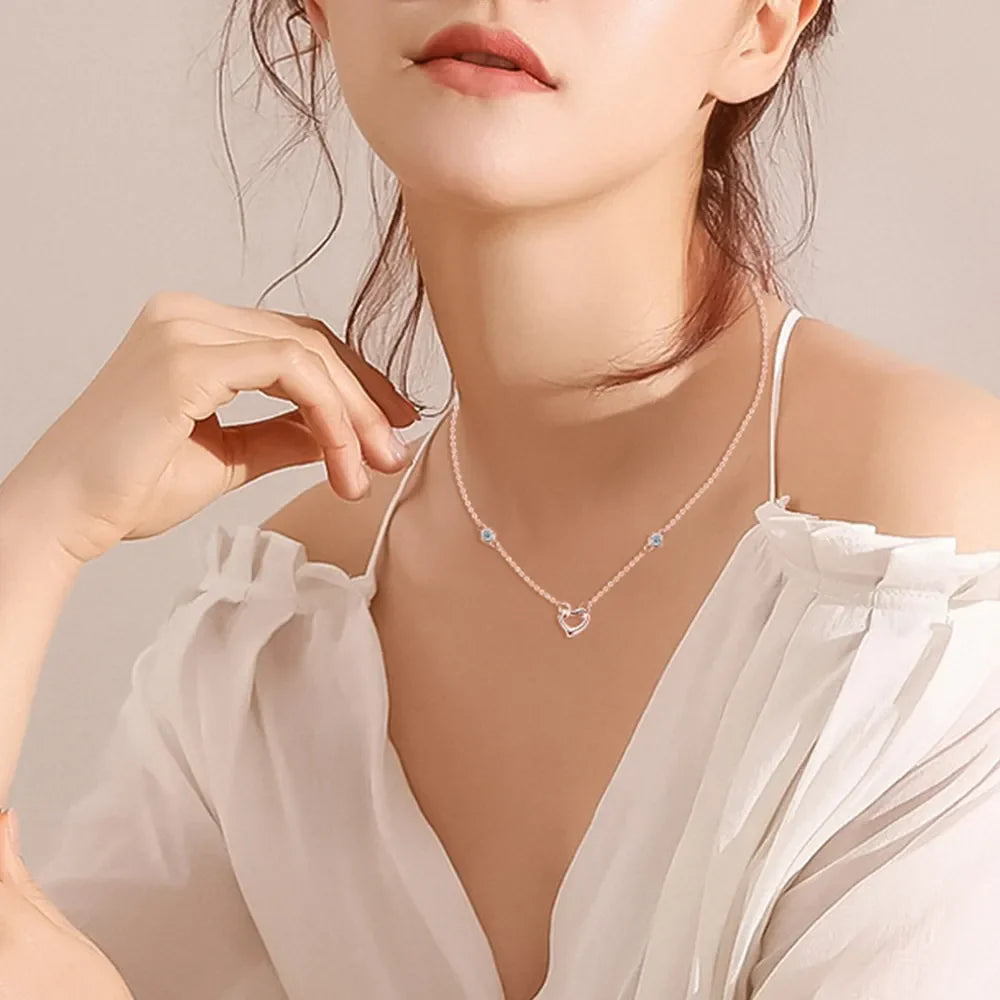 Sparkala™ 925 Sterling Silver Heart Necklace by Sparkala