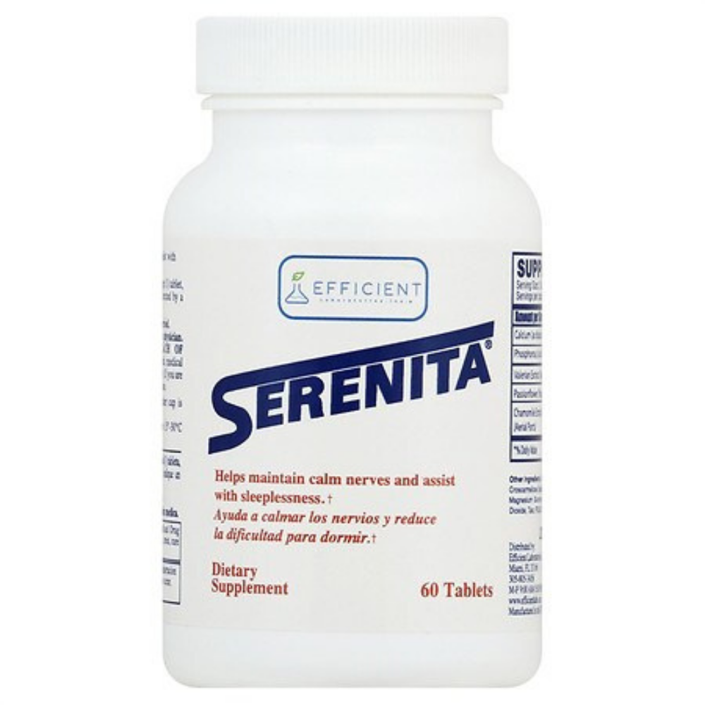 Efficient Serenita Calm Nerves &amp; Assist Sleep Supplements (60 ct) by Farmacias Savia