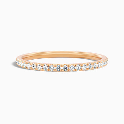 Livia Round Cut Lab Grown Diamond Three Quarter Eternity Wedding Band