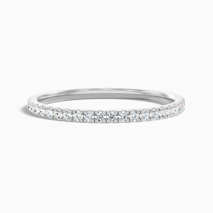 Livia Round Cut Lab Grown Diamond Three Quarter Eternity Wedding Band