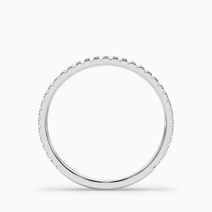 Livia Round Cut Lab Grown Diamond Three Quarter Eternity Wedding Band