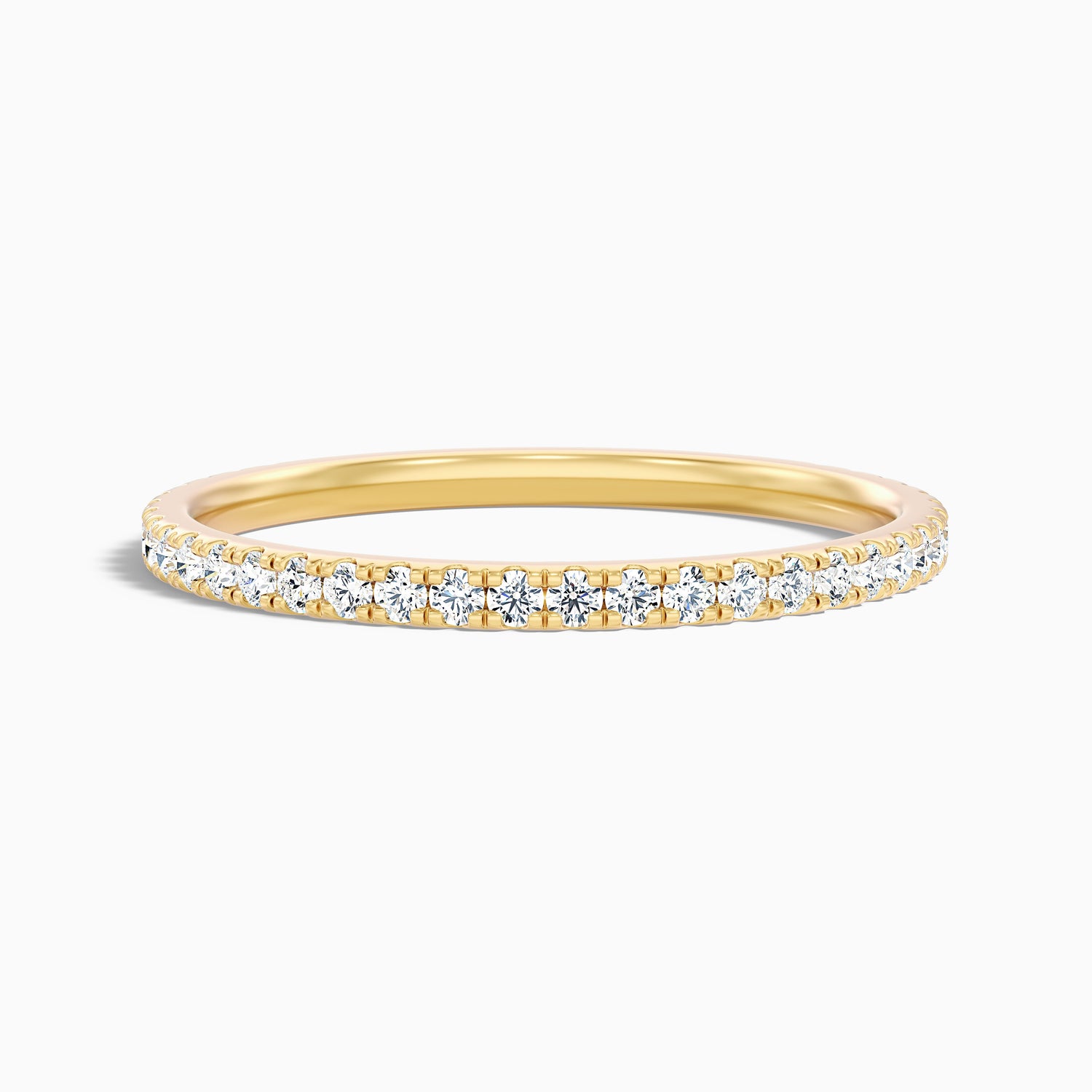Livia Round Cut Lab Grown Diamond Three Quarter Eternity Wedding Band