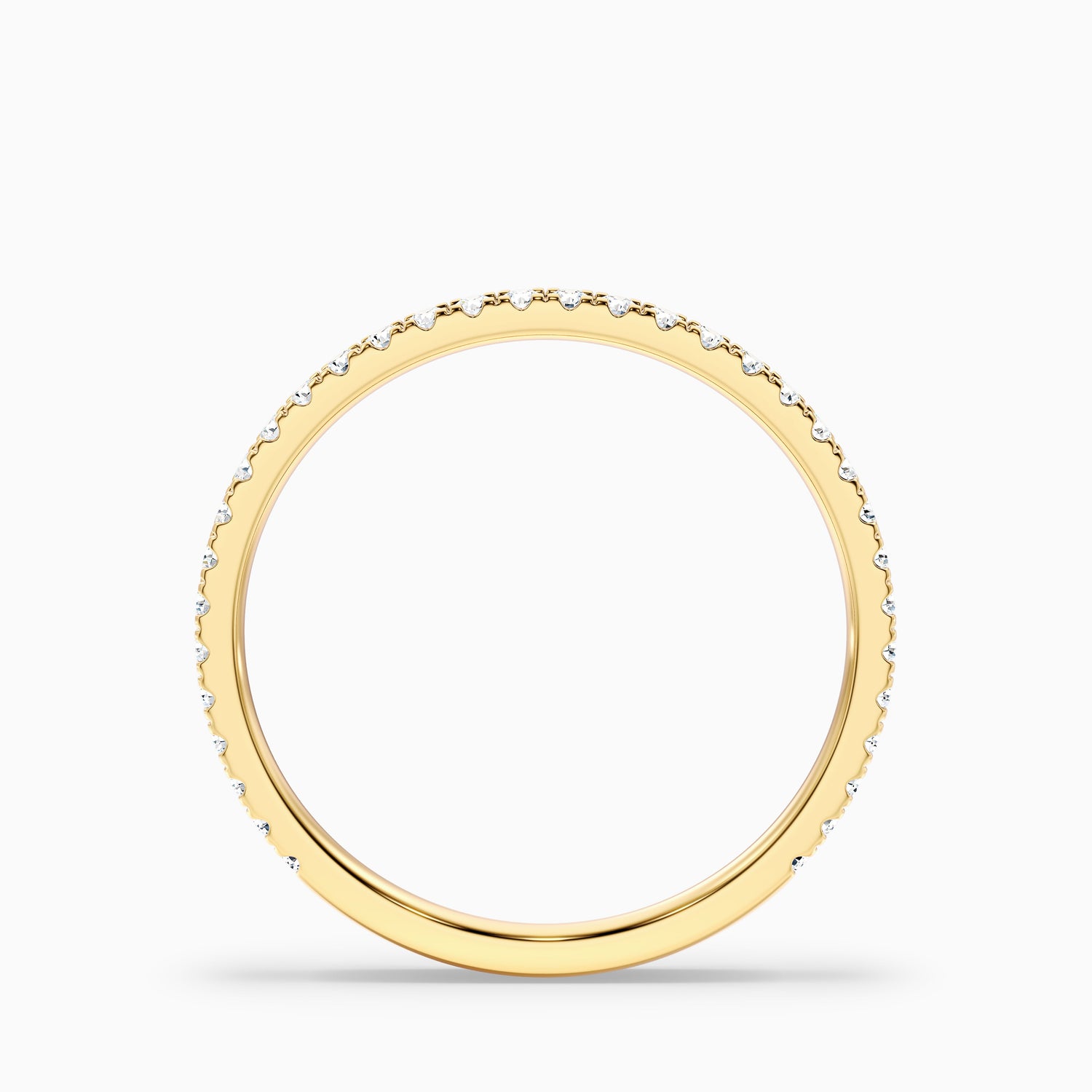 Livia Round Cut Lab Grown Diamond Three Quarter Eternity Wedding Band