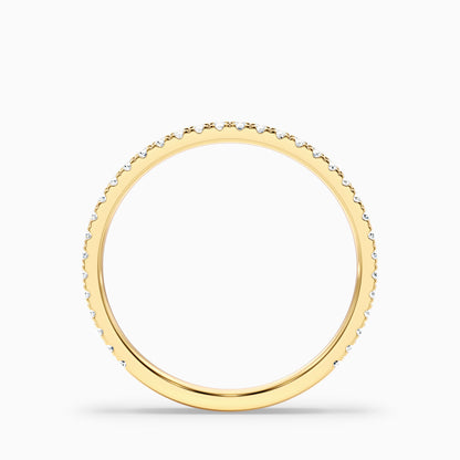 Livia Round Cut Lab Grown Diamond Three Quarter Eternity Wedding Band