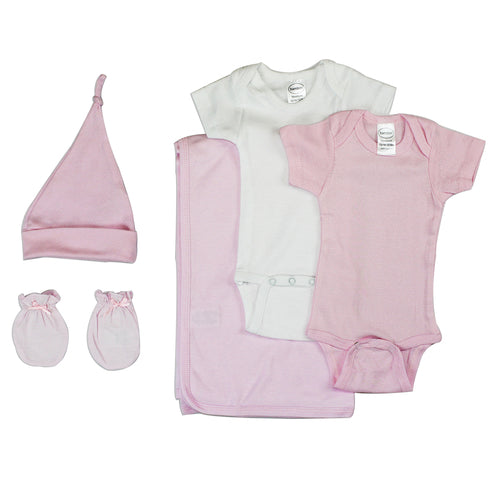 Newborn Baby Girl 5-Piece Layette Baby Shower Gift Set