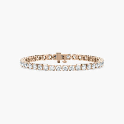 Lacey Round Cut Lab Grown Diamond Tennis Bracelet