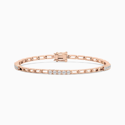 Hailey Round Cut Lab Grown Diamond Tennis Bracelet