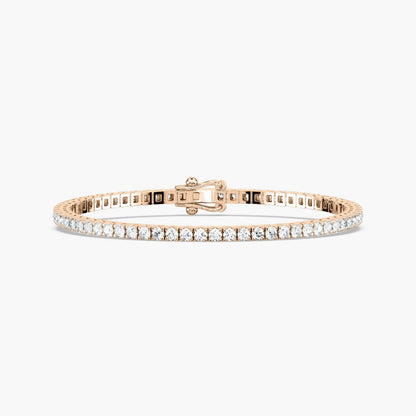 Riley Round Cut Lab Grown Diamond Tennis Bracelet