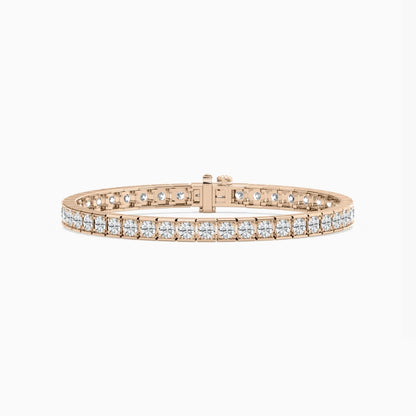 Clara Round Cut Lab Grown Diamond Gleaming Grid Bracelet