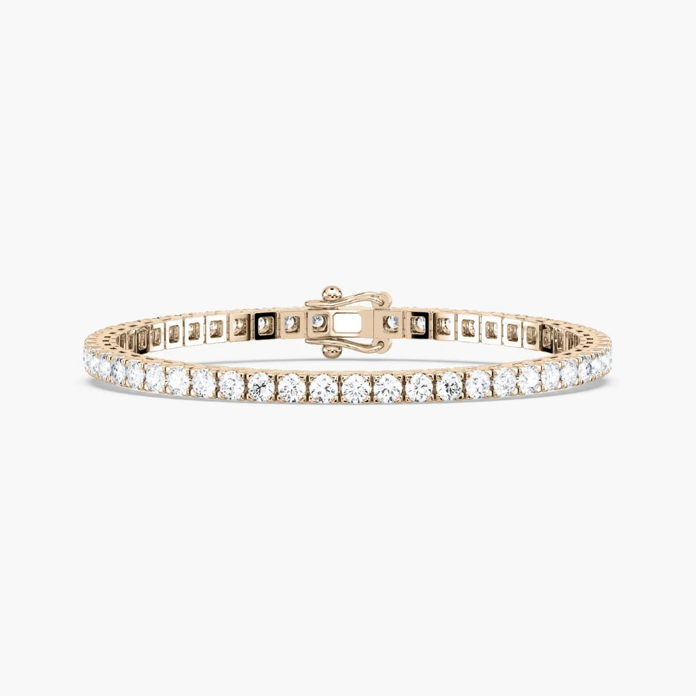 Cathy Round Lab Grown Diamond Classic Tennis Bracelet  DestGlow