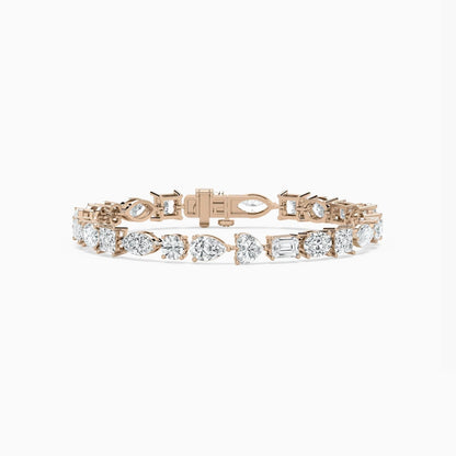 Becky Multi Shaped Lab Grown Diamond Tennis Bracelet