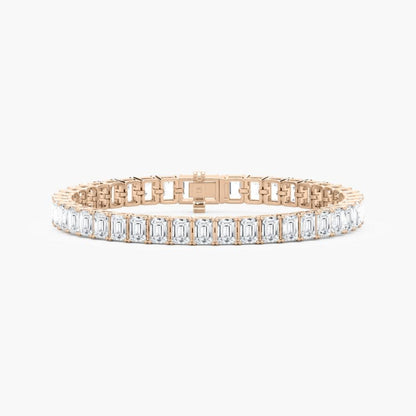 Sasha 22 Carat Emerald Cut Lab Grown Diamonds Tennis Bracelet