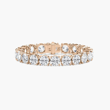 Cielo 40 Carat Round Cut Lab Grown Diamonds Tennis Bracelet