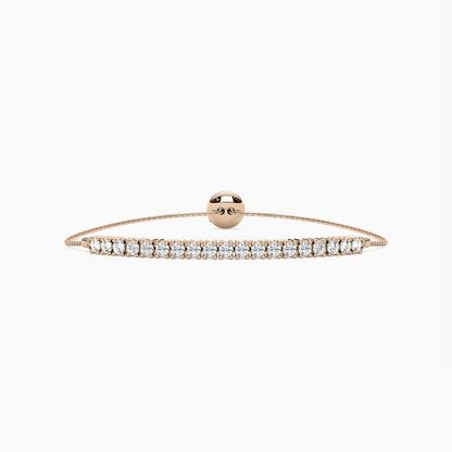 Kylie Round Cut Lab Grown Diamond Bolo Bracelet