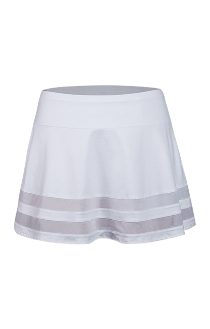Maxine A-Line Skort - White - 14.5" Length