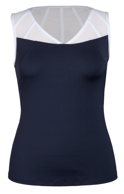 Ciara V-Neck Tank - Slate