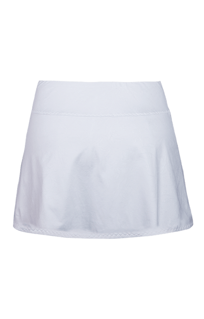 Jaclyn Pleated Skort - White - 13.5" Length