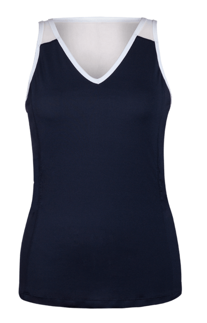 Maureen V-Neck Tank - Slate
