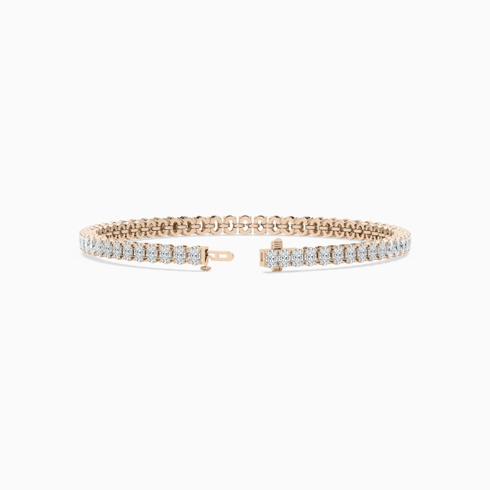 Carla Oval Cut Lab Grown Diamond Tennis Bracelet  DestGlow