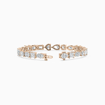 Becky Multi Shaped Lab Grown Diamond Tennis Bracelet