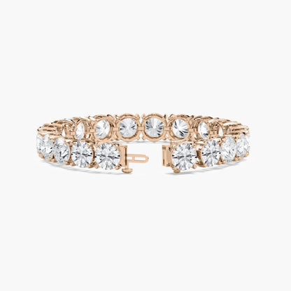 Cielo 40 Carat Round Cut Lab Grown Diamonds Tennis Bracelet