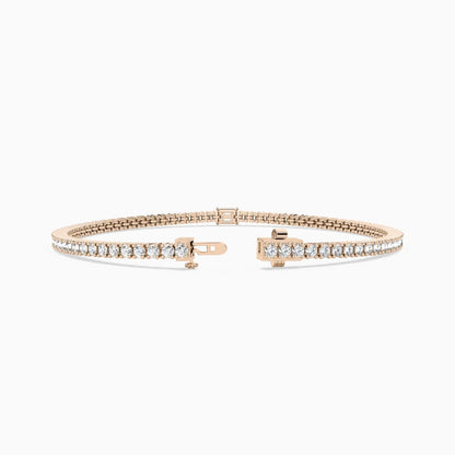 Erika Round And Emerald Lab Grown Diamond Shimmer Tennis Bracelet