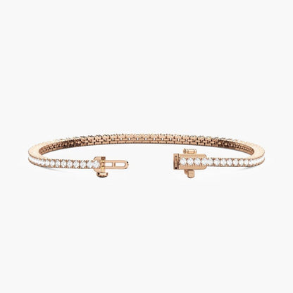 Maria Round Cut Lab Grown Diamond Sleek Tennis Bracelet
