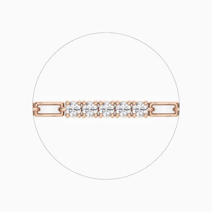 Hailey Round Cut Lab Grown Diamond Tennis Bracelet