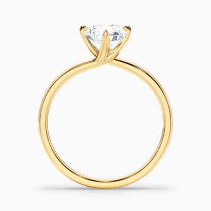Alia 2.5 Carat Round Solitaire Lab Grown Engagement Ring in Platinum