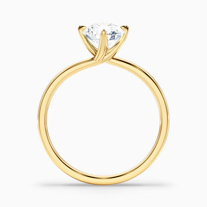 Daisy 2.5 Carat Round Solitaire Moissanite Diamond Ring in Platinum