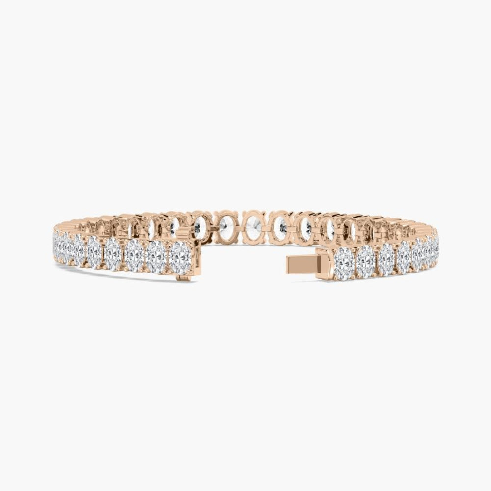 Sloane Oval Lab Grown Diamond Tennis Bracelet  DestGlow