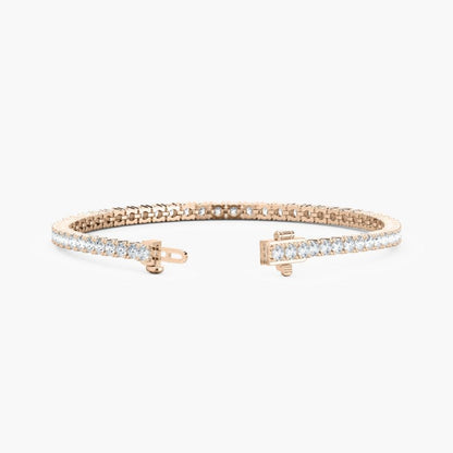 Quinn Round Cut Lab Grown Diamond Tennis Bracelet