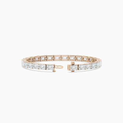 Tanya Emerald Cut Lab Grown Diamond Tennis Bracelet