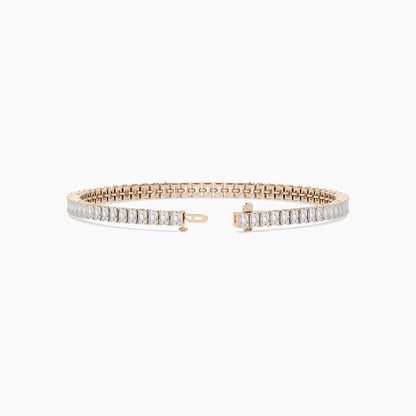 Brynn Emerald Cut Lab Grown Diamond Tennis Bracelet
