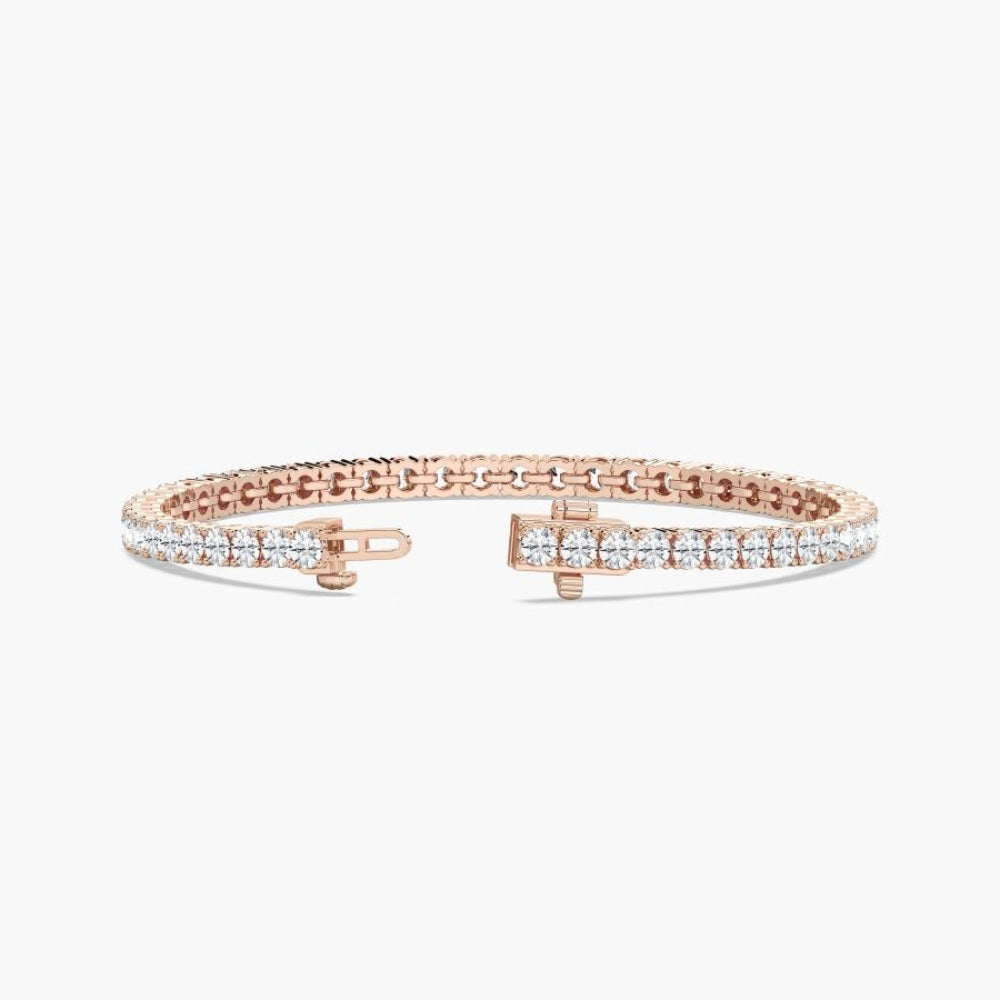 Reina Round Lab Grown Diamond Dazzling Tennis Bracelet  DestGlow
