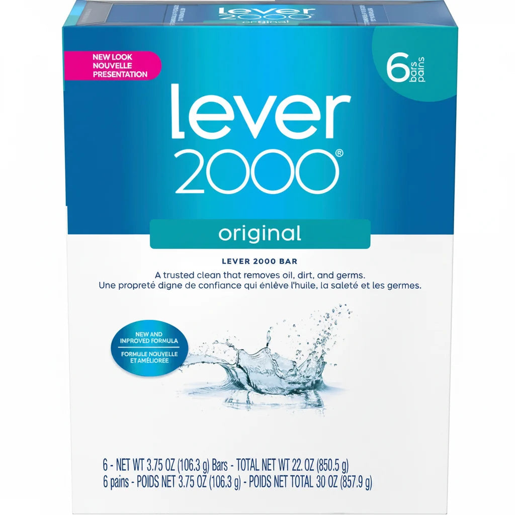 Lever 2000 Bar Soap Original Clean 6 BAR PACK  DestGlow
