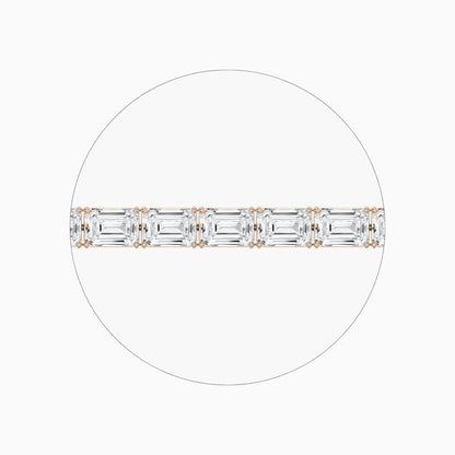 Ember 40 Carat Emerald Cut Lab Grown Diamonds Tennis Bracelet