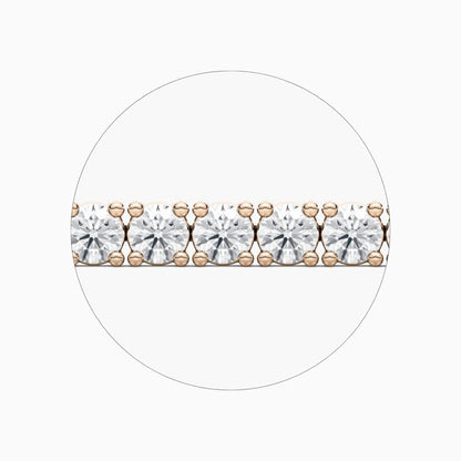 Quinn Round Cut Lab Grown Diamond Tennis Bracelet