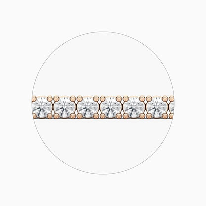 Maria Round Cut Lab Grown Diamond Sleek Tennis Bracelet