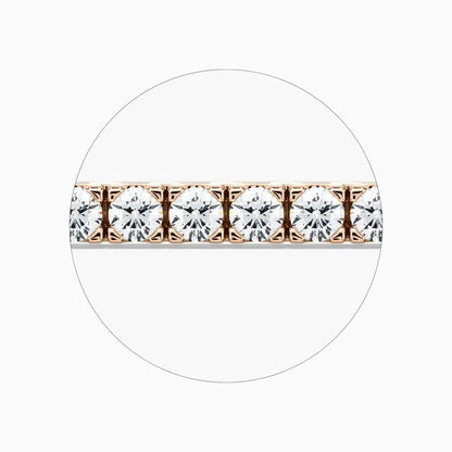 Riley Round Cut Lab Grown Diamond Tennis Bracelet