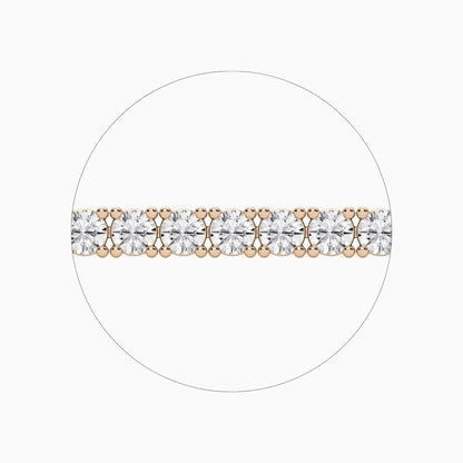 Haley Modern Round Cut Lab Diamond Tennis Bracelet