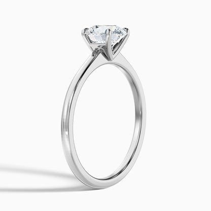 Ada 4.5 Carat Round Solitaire Lab Grown Engagement Ring in 14k Rose Gold