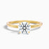 April 3.5 Carat Round Solitaire Moissanite Diamond Ring in 14k Yellow Gold  DestGlow