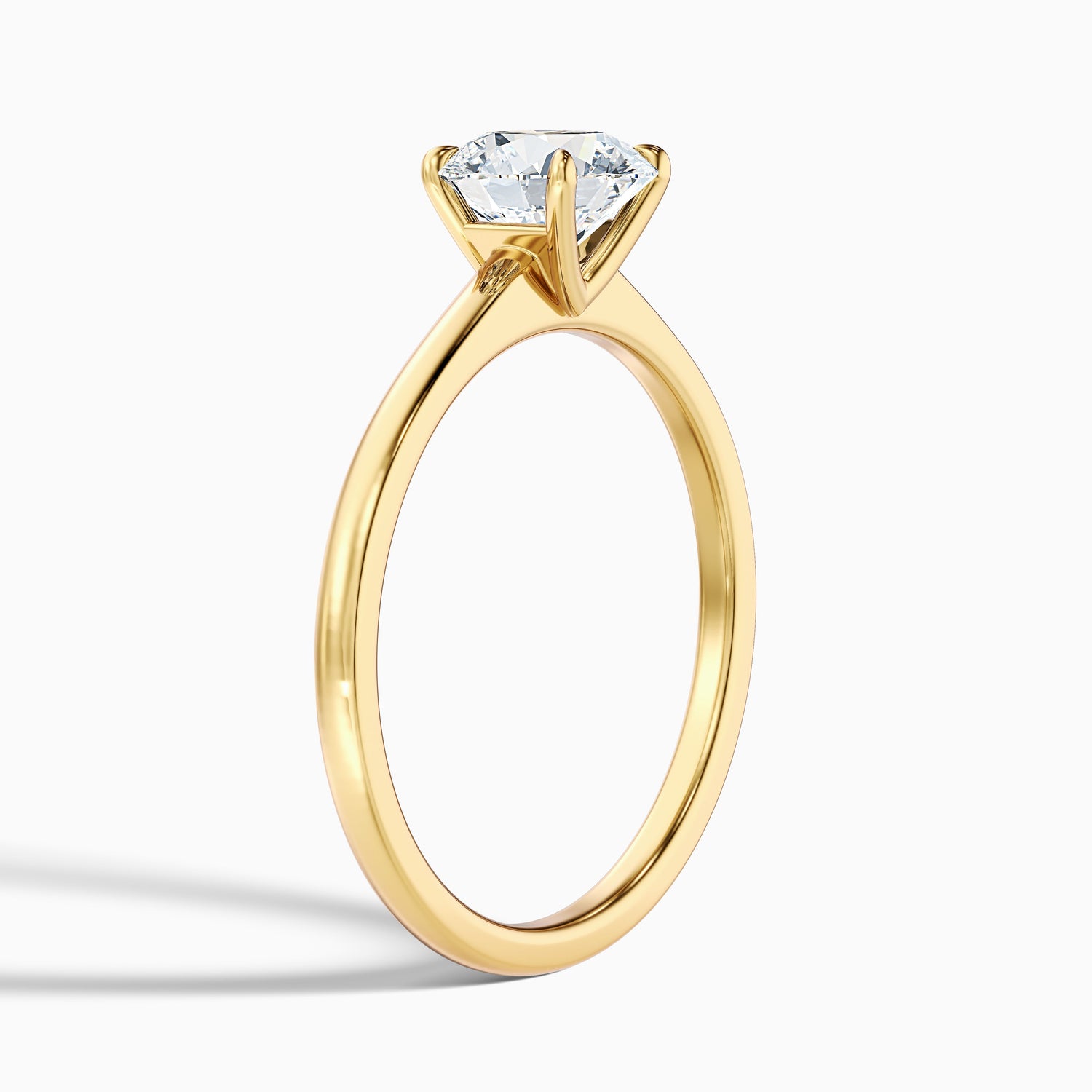 Ada 2.5 Carat Round Solitaire Lab Grown Engagement Ring in Platinum