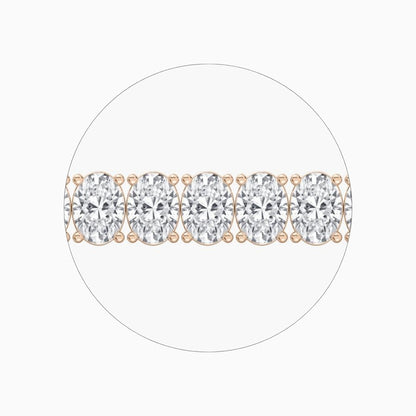 Sloane Oval Lab Grown Diamond Tennis Bracelet