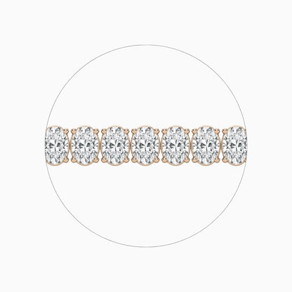 Carla Oval Cut Lab Grown Diamond Tennis Bracelet