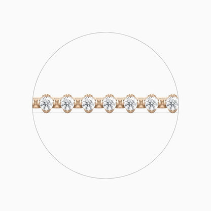Casey Round Cut Lab Grown Diamond Tennis Bracelet