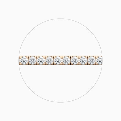 Callie Round Cut Lab Grown Diamond Tennis Bracelet