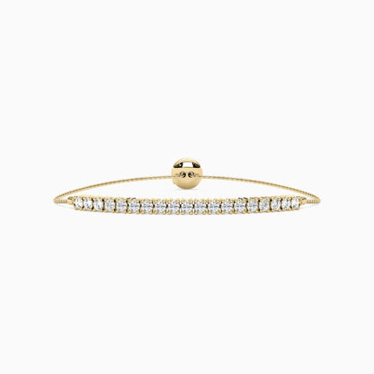Kylie Round Cut Lab Grown Diamond Bolo Bracelet
